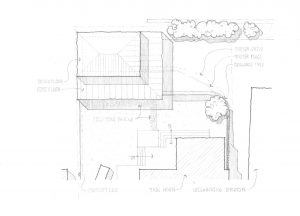House sketch interior/exterior
