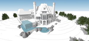 House exterior 3d render